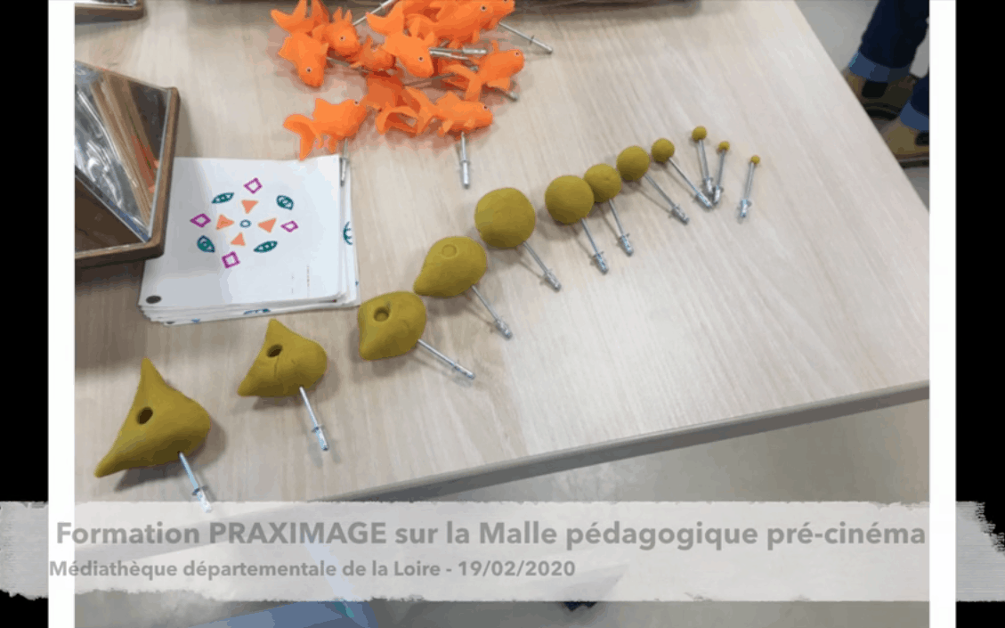 Praxinoscope 3D-volume. Formation sur la Malle jouets optiques et pré-cinéma Praximage